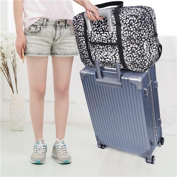 For Spirit Airlines Personal Item Bag 18x14x8 Foldable Travel Duffel Bag Tote - Picture 4 of 8